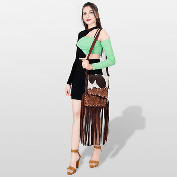 American Darling Cross Body Hair On-Genuine Leather Western Women Bag Handbag Purse | Crossbody for Cute